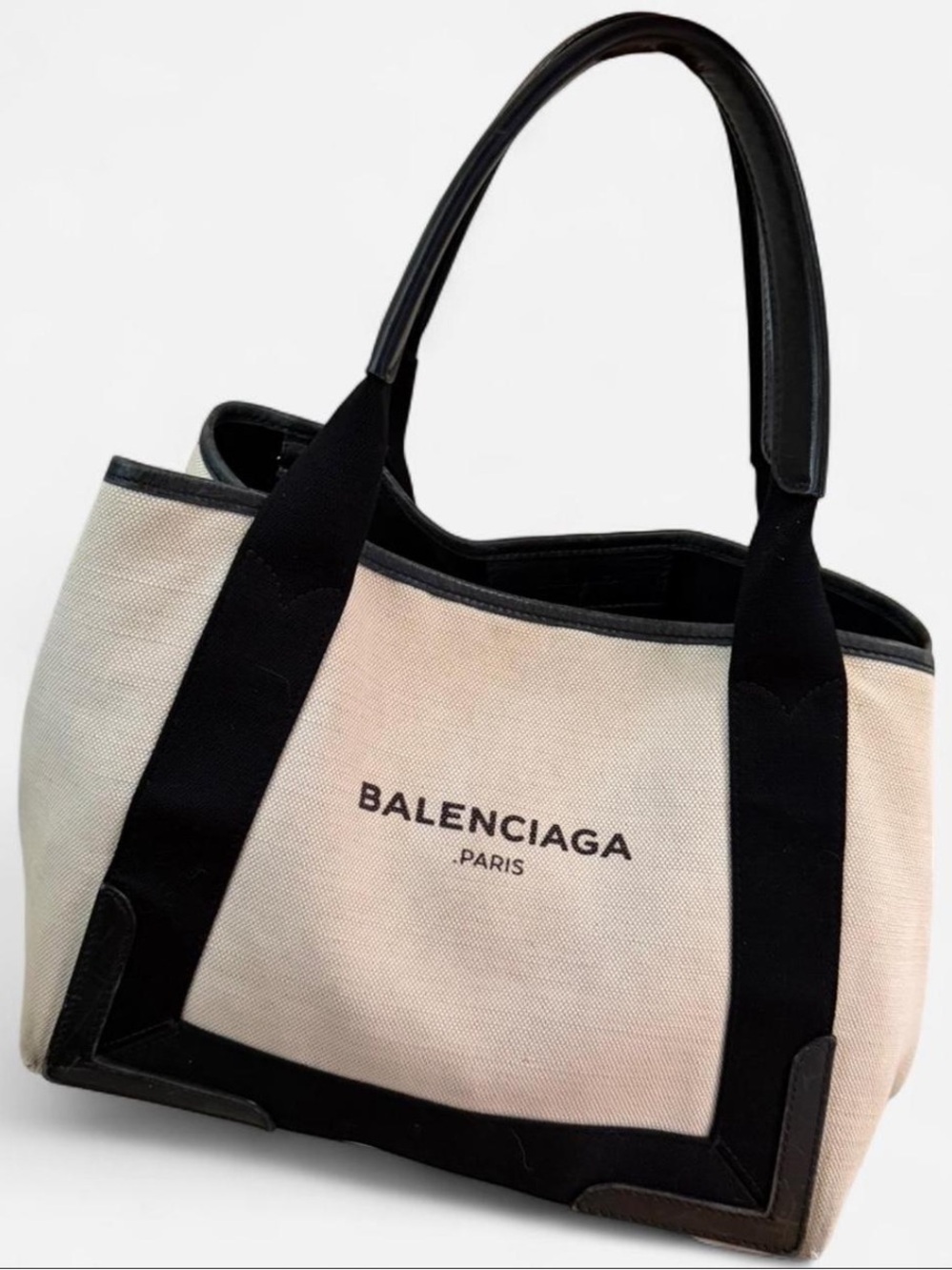 Balenciaga Cream Canvas Tote